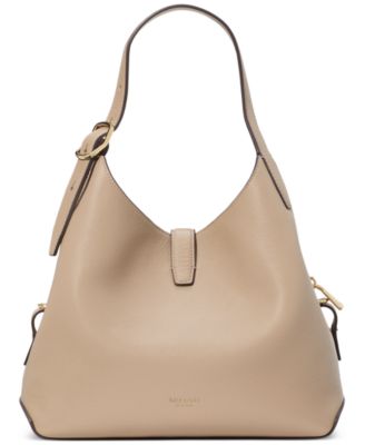 Deco Medium Pebbled Leather Crossbody Tote Bag