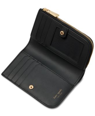 Deco Quilted Leather Compact Wallet