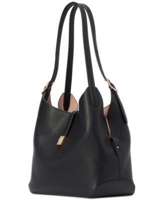 Deco Large Pebbled Leather Tote Bag