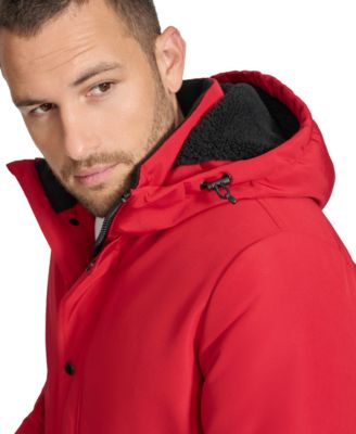 Men's Arctic Faille Parka Bomber with Sherpa lined Hood