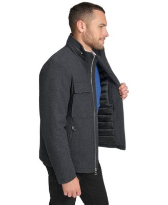 Men's Hipster Full-Zip Jacket with Zip-Out Hood