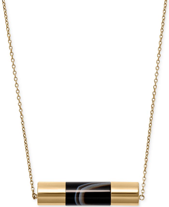 Michael kors sales gold bar necklace