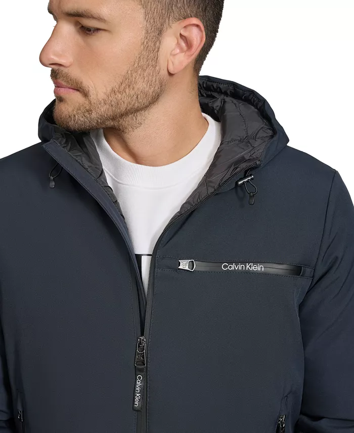 Men's Infinite Stretch Water-Resistant Hooded Jacket - thumbnail 5