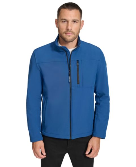 Мужская куртка Calvin Klein Infinite Stretch Soft Shell, цвет: Синий