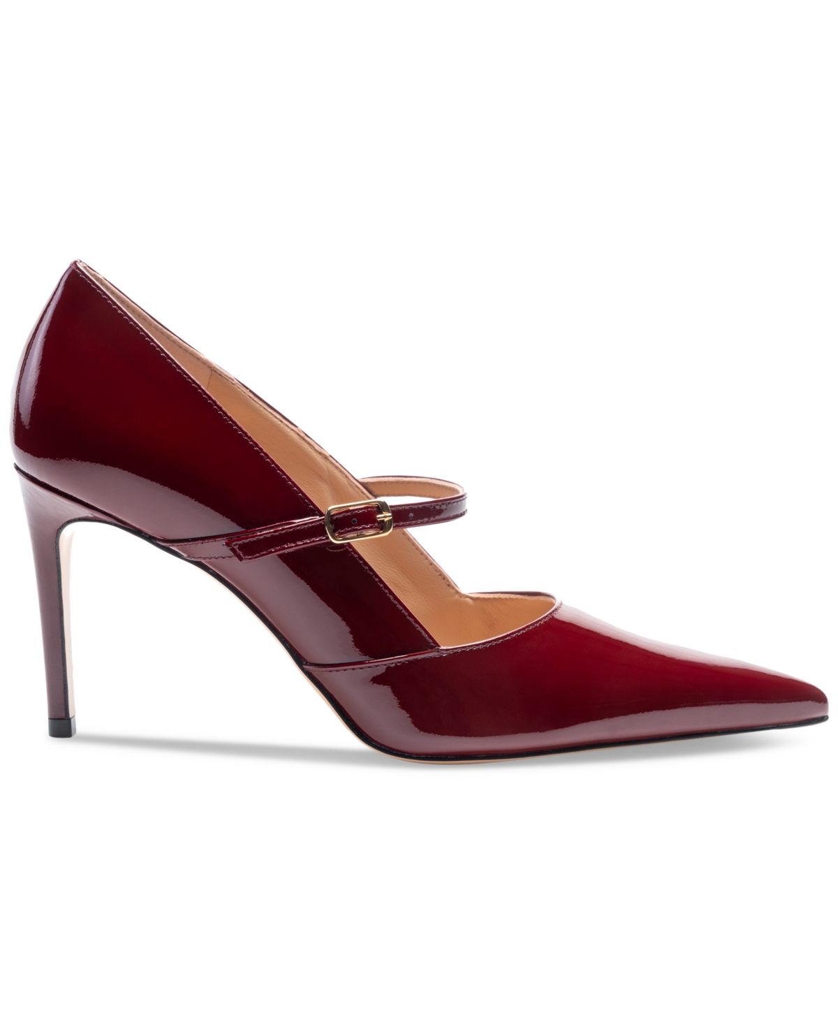 Bruno Magli Prima Pointed Toe Mary Jane Pump In Bordeaux Patent