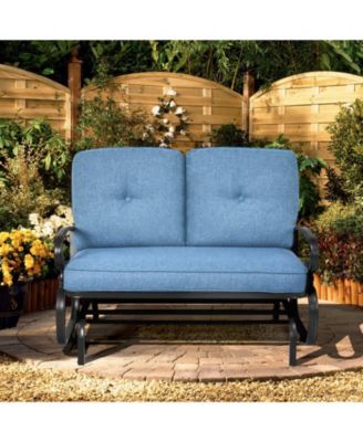 Outdoor Swing Glider Chair with Comfortable Cushions