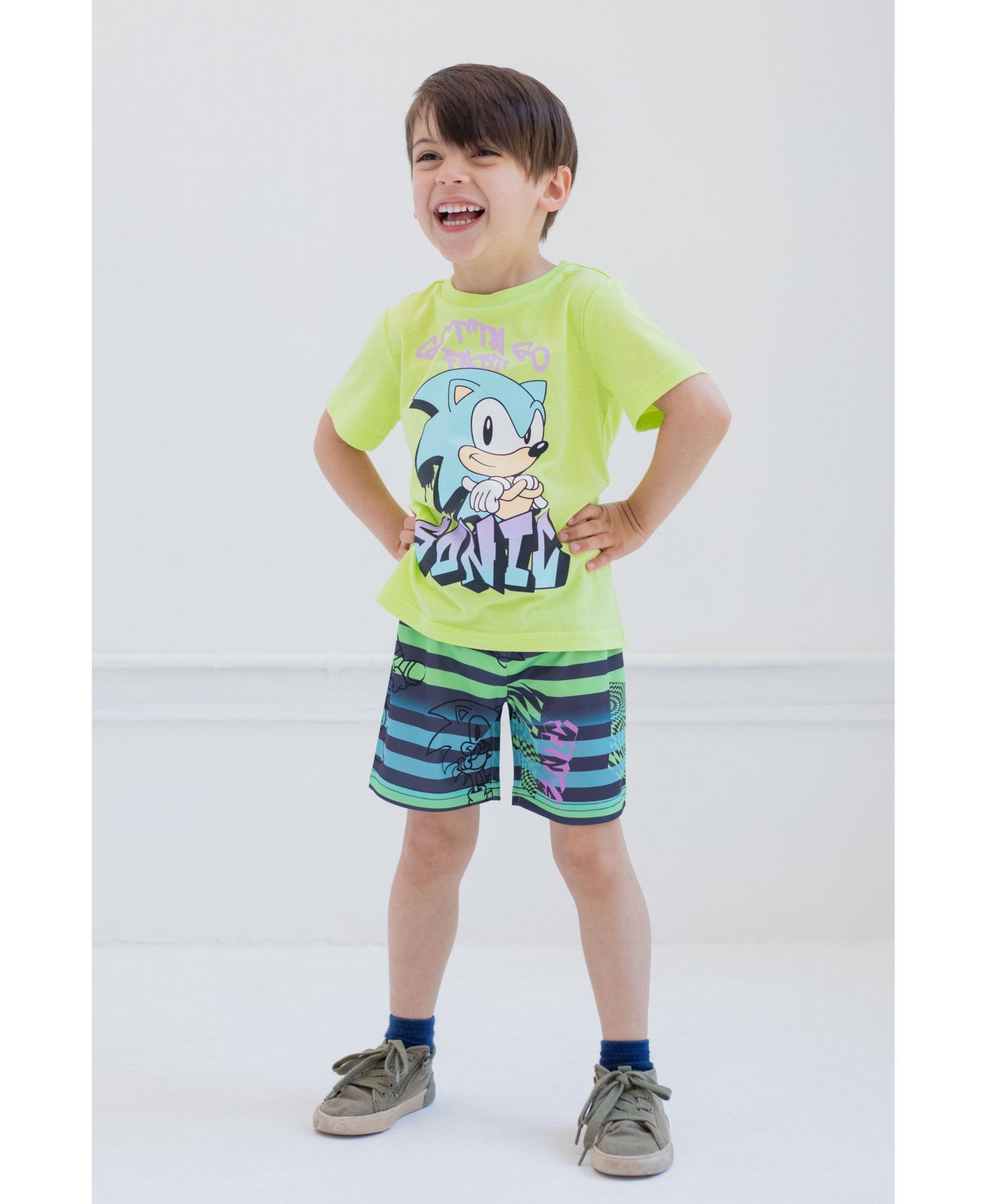 Boys' (4-20) Athletic 2-Piece T-Shirt and Shorts Set