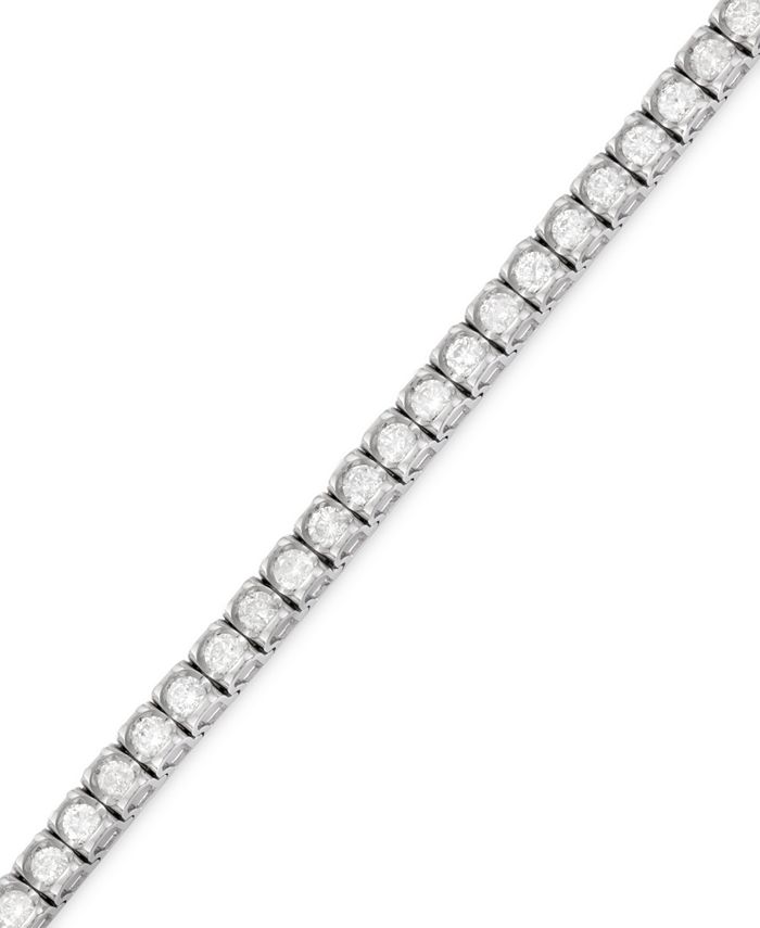 Macy's Diamond Tennis Bracelet (5 ct. t.w.) in 14k White Gold - Macy's