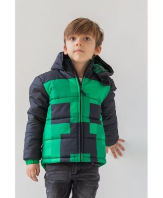 Boys Zip Up Winter Coat Puffer Jacket