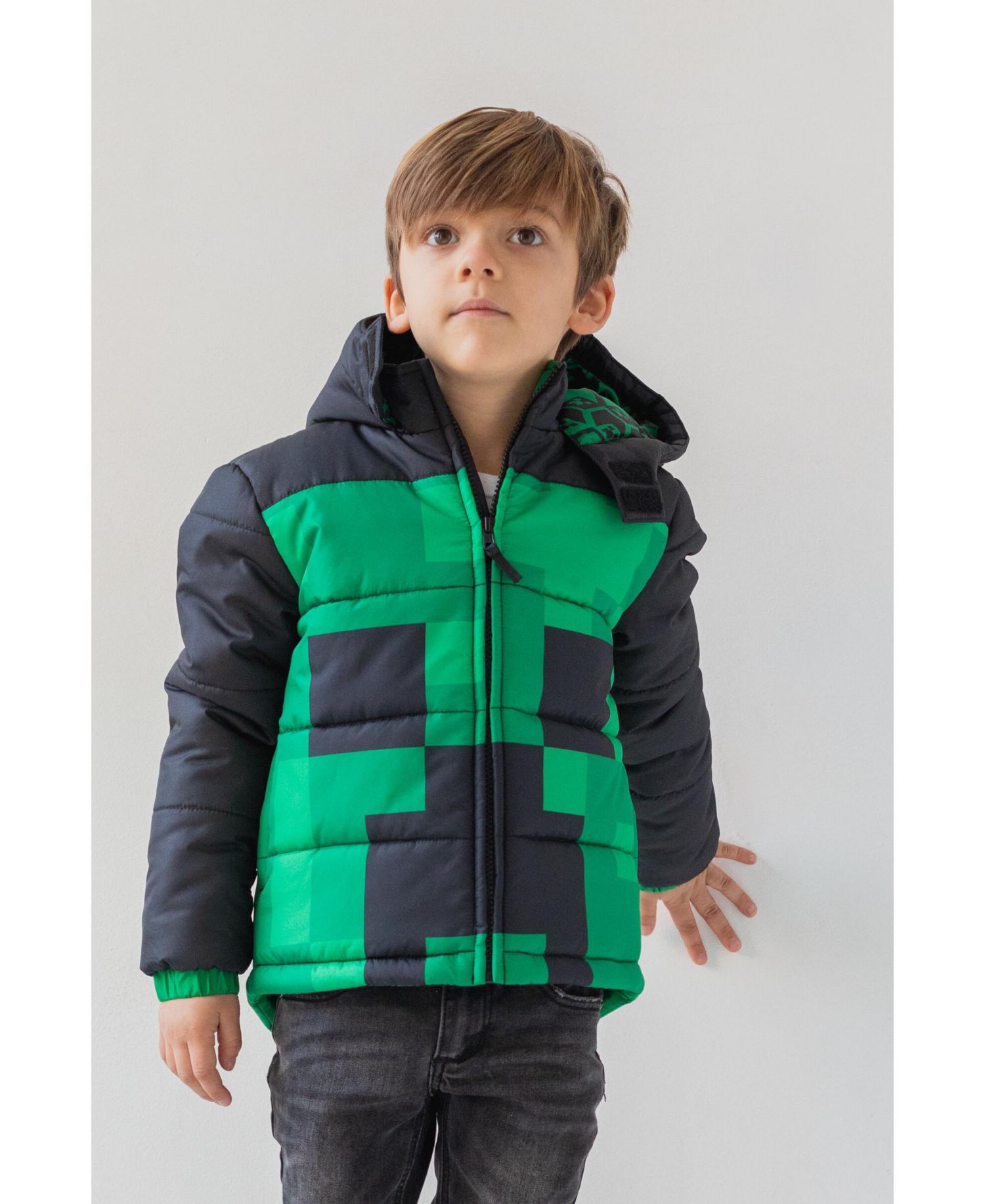 Boys Zip Up Winter Coat Puffer Jacket