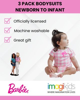 Baby Girls 3 Pack Bodysuits