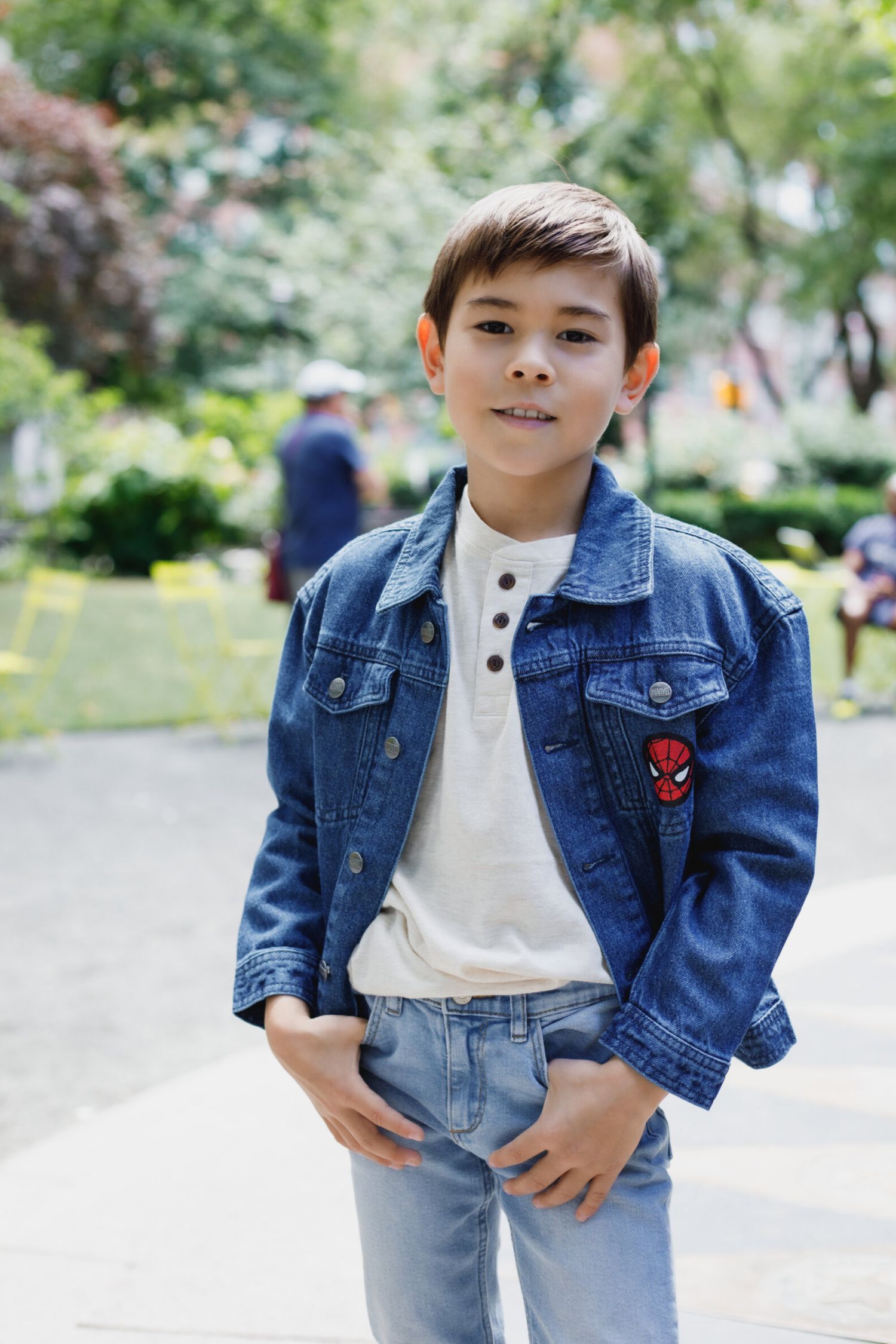 Boys Marvel Spider-Man Denim Jacket to