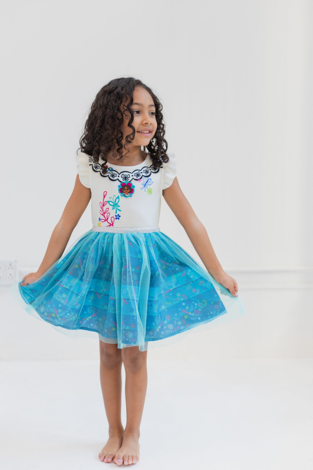 Disney Girls Raya and the Last Dragon Mermaid Frozen Nightmare Before Christmas Tulle Dress to