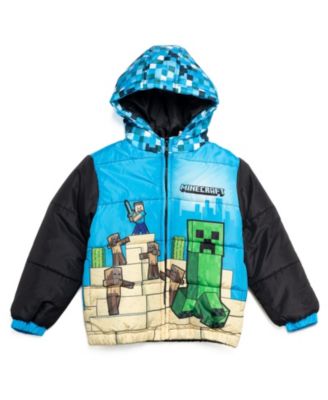 Boys Zip Up Winter Coat Puffer Jacket