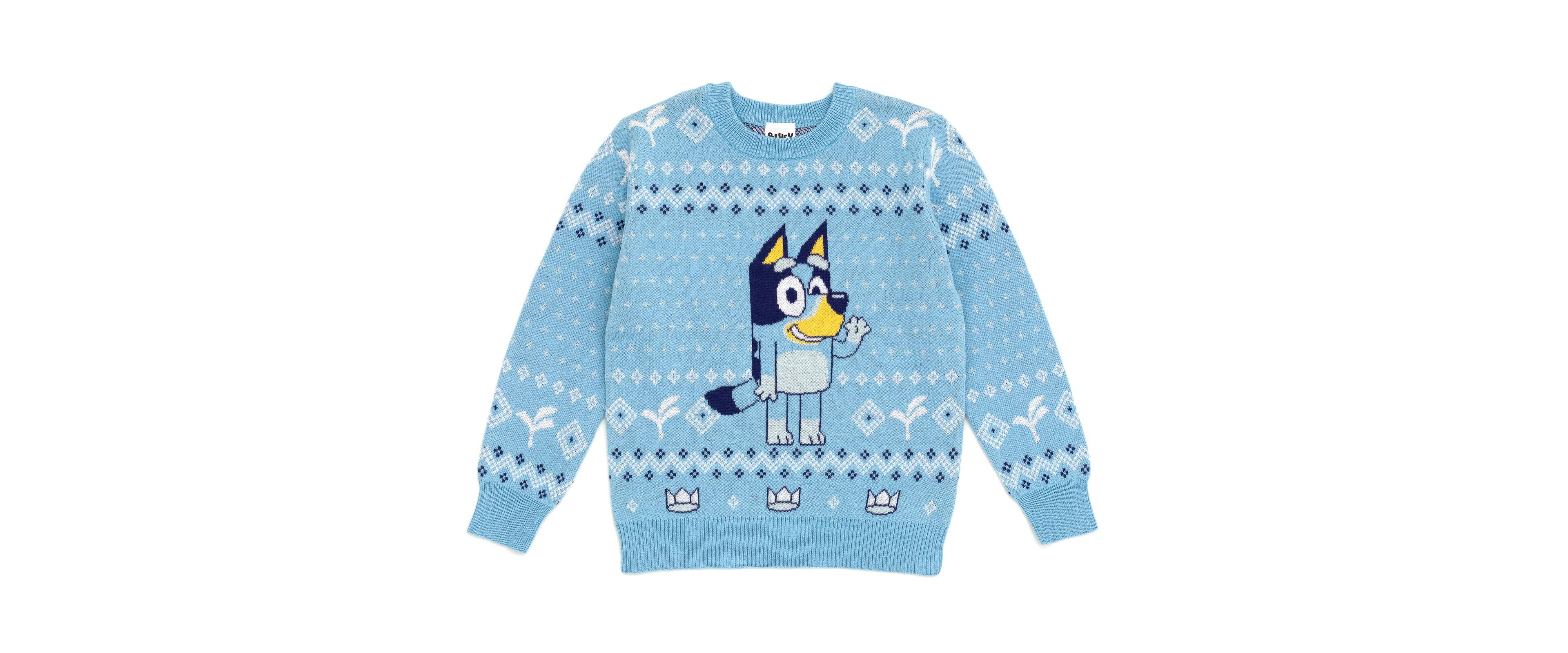 Bluey Girls Christmas Matching Family Sweater to Adult (2T - 2XL)