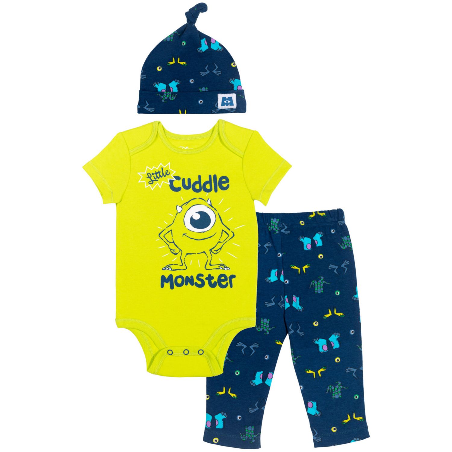Baby Boys Pixar Lion King Pixar Bodysuit Pants and Hat 3 Piece Outfit Set