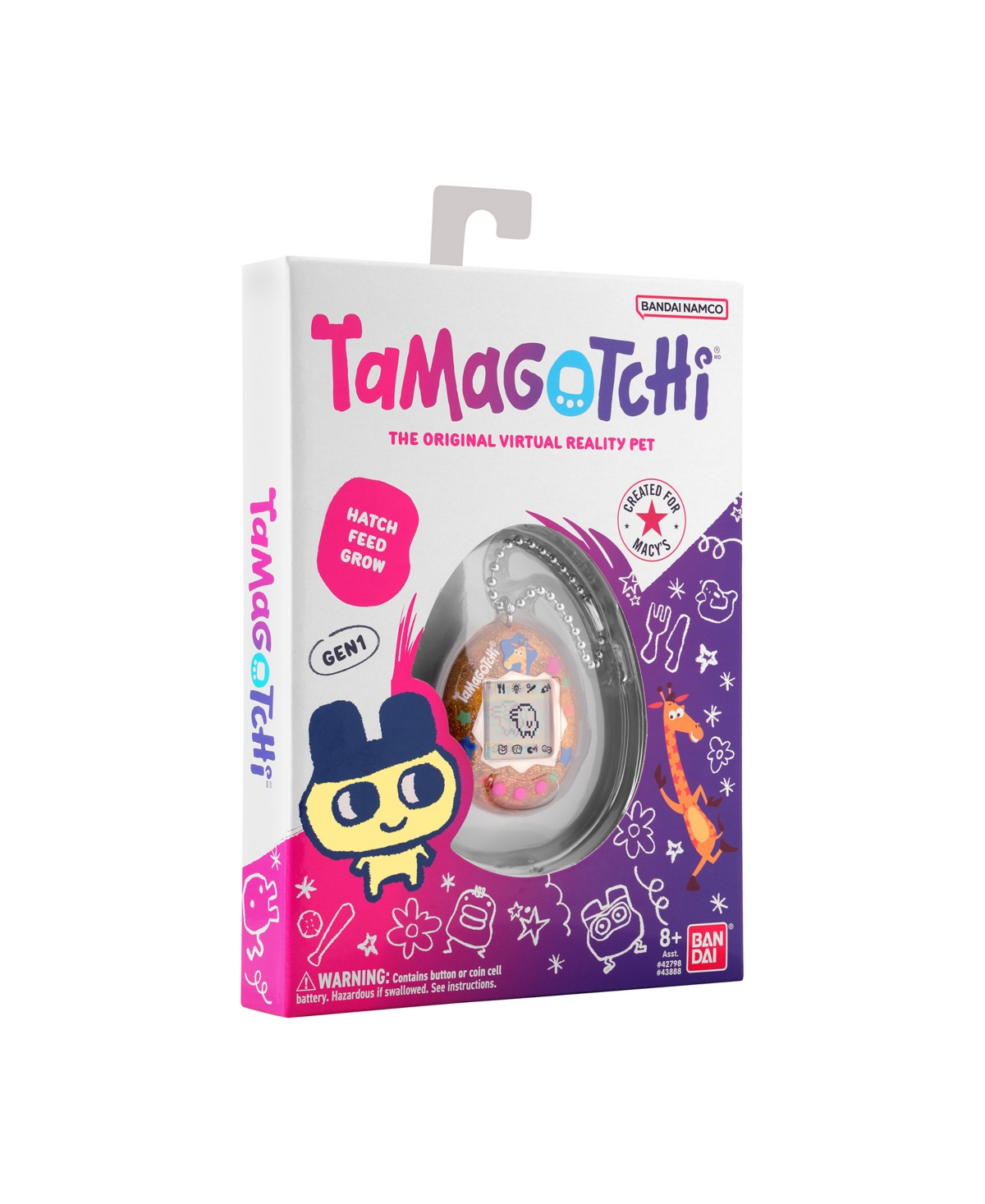 Original Tamagotchi Nano Geoffrey The Giraffe Shell, Created For Macy's In Orange