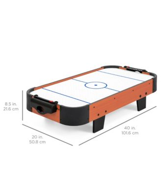 40in Air Hockey Arcade Table w/ 100V Motor, Electric Fan, 2 Strikers, 2 Pucks