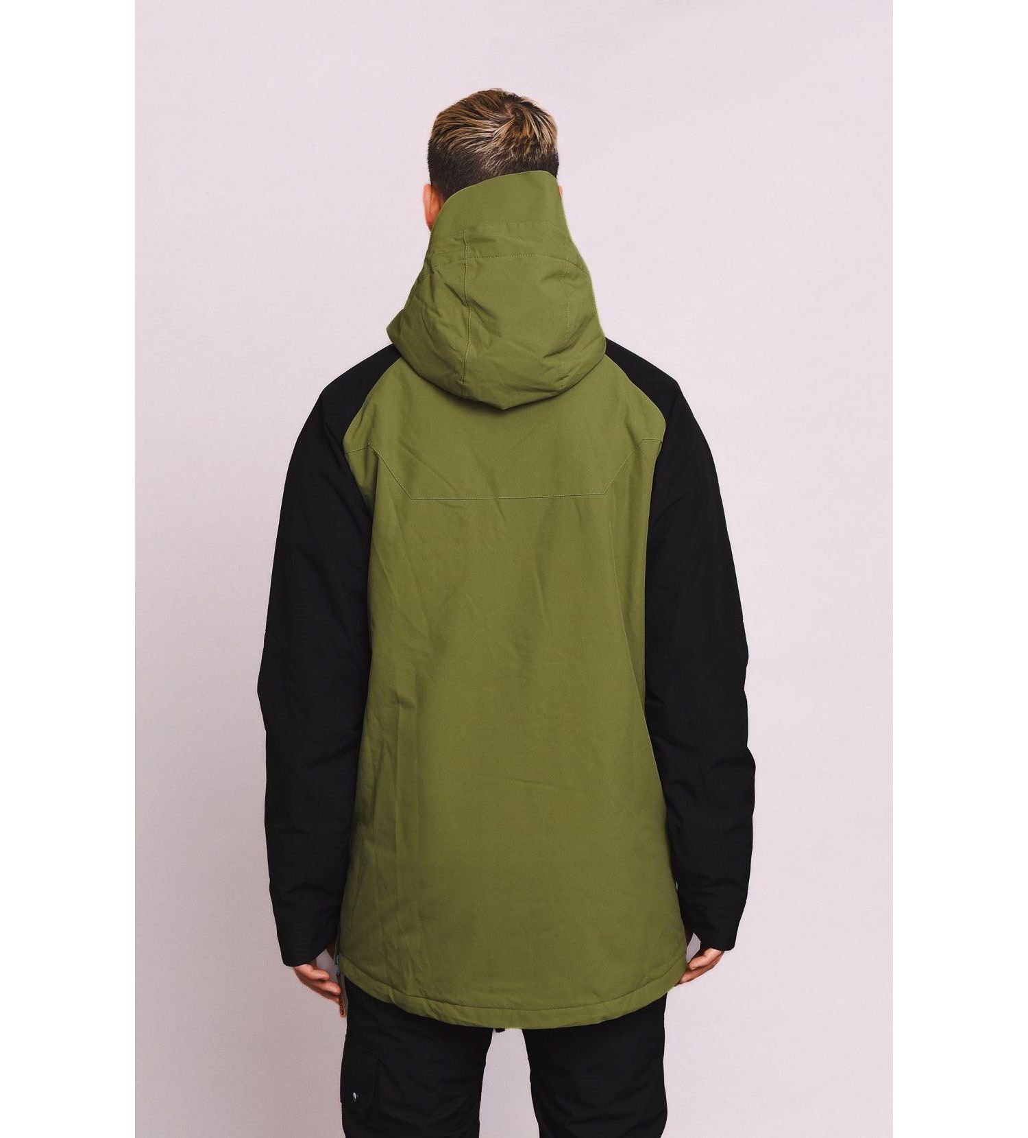Men's Snow Park Overhead Jacket - Orange & Khaki