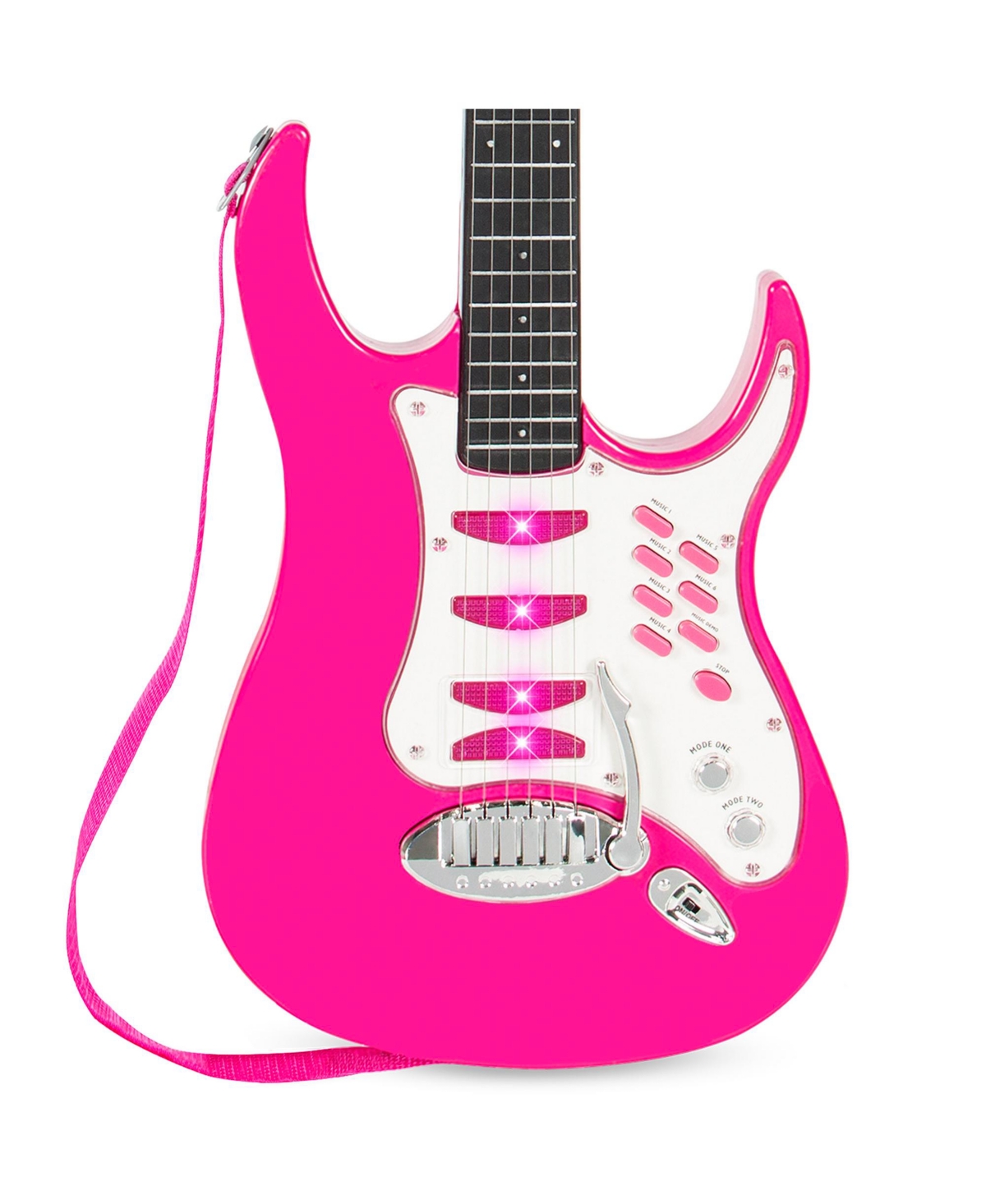 Best Choice Products Kids Electric Musical Guitar Toy Play Set w/ 6 Demo Songs, Whammy Bar, Microphone, Amp, Aux