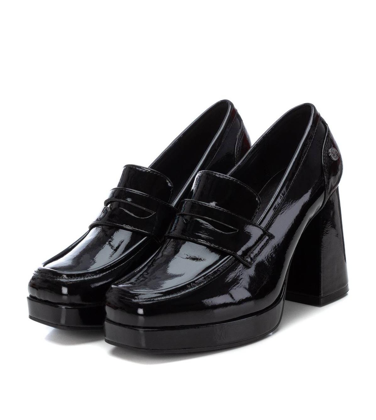 Xti Women's Patent Leather Heeled Moccasins By