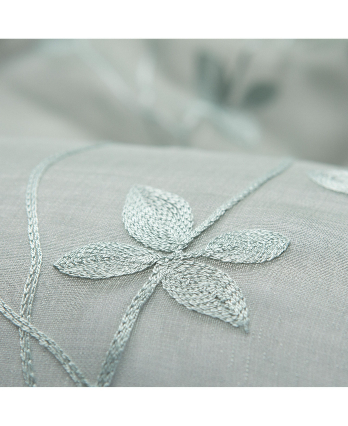 Chanasya Premium Embroidered Vine Curtains - Sheer Curtains for Living Room, Bedroom, Kitchen - 52