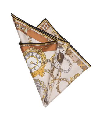 Men's Like Clockwork - Silk Pocket Square for Men