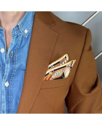 Men's Like Clockwork - Silk Pocket Square for Men