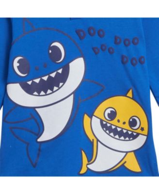 Baby Boys Pinkfong Shark Pullover Costume Hoodie and French Terry Pants Outfit Set