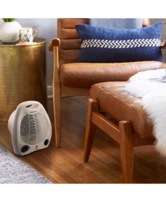1500W Portable 2 Settings White Office Fan Heater with Adjustable Thermostat