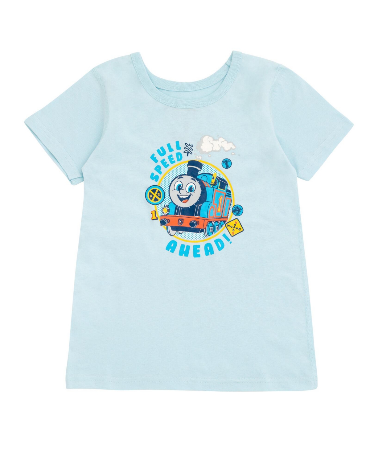 Thomas & Friends Toddler Boys Tank Engine 2 Pack T-Shirts to -/ baby blue