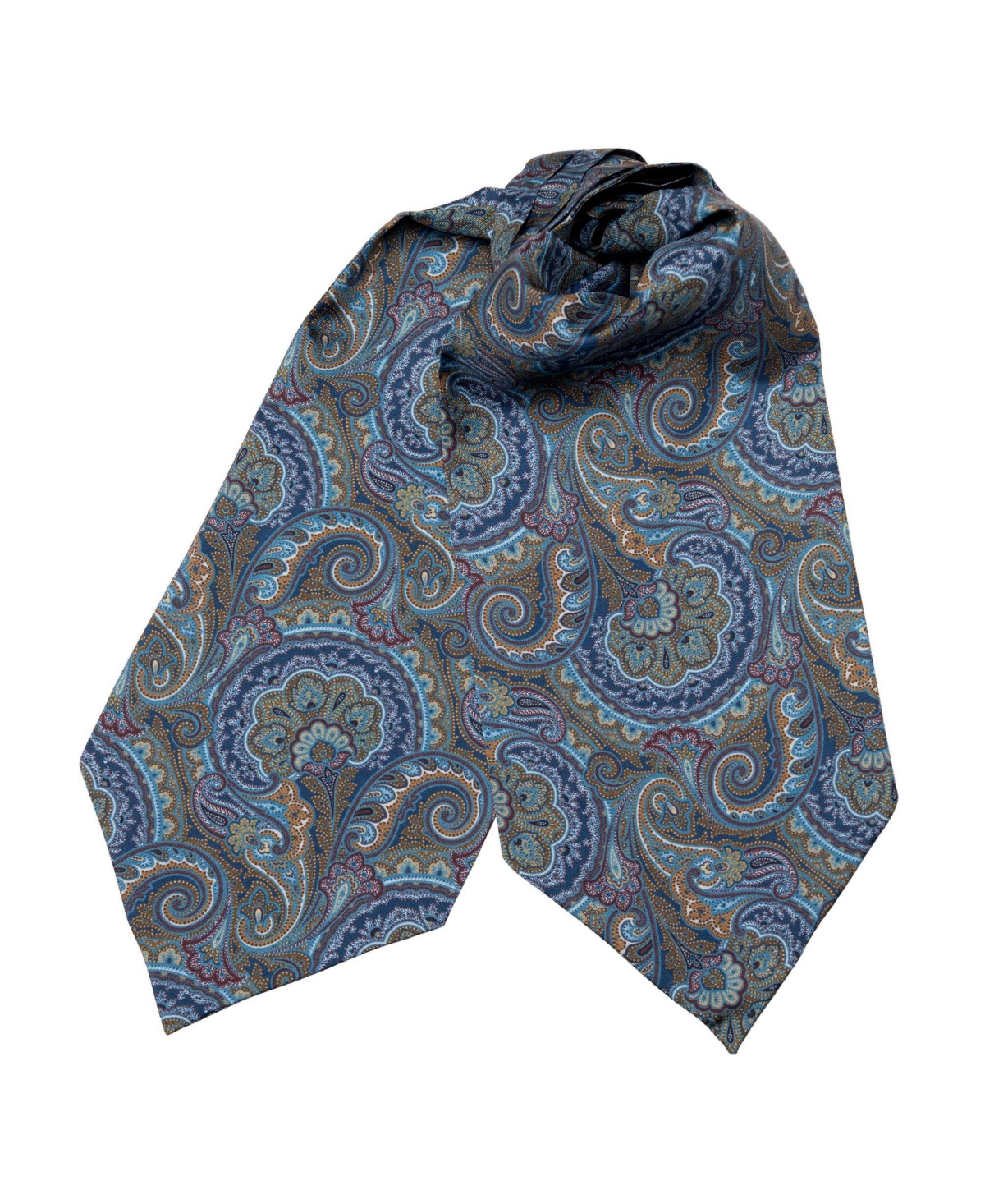 Bugatti - Silk Ascot Cravat Tie for Men - Red