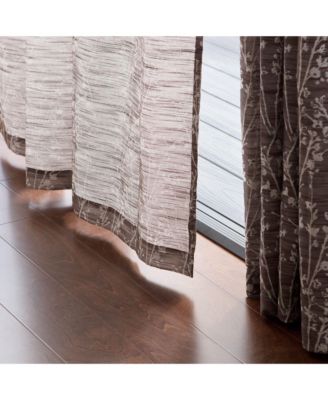 Premium 2-Panel Floral Jacquard Textured Beige Curtains with Grommets for Windows Living Room Bedroom - Partial Room Darkening Drapes for Privacy Decor - 52 x 108 Inch Long - Beige