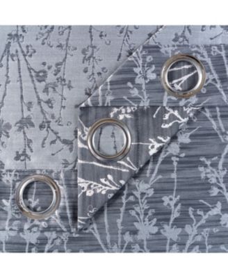 Premium 2-Panel Floral Jacquard Textured Beige Curtains with Grommets for Windows Living Room Bedroom Office - Partial Room Darkening Drapes for Privacy Decor - 52 x 63 Inch Long - Beige