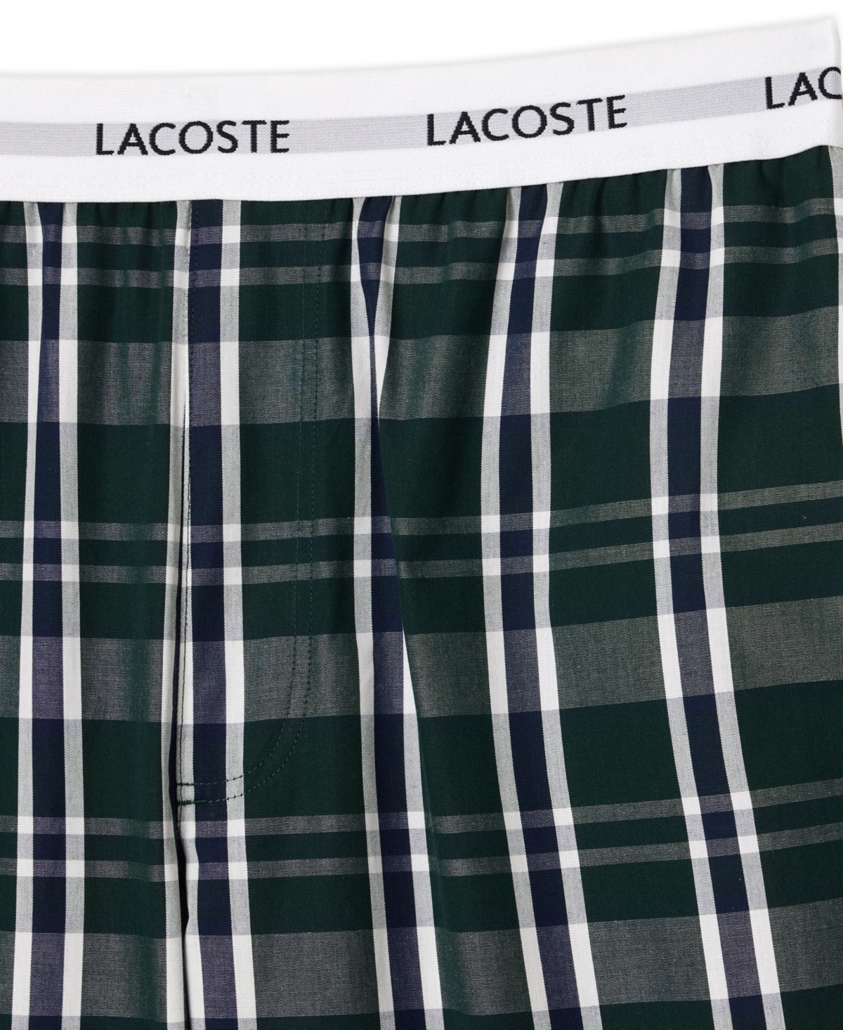 Lacoste Men's CottonPajama Pants - Plaid