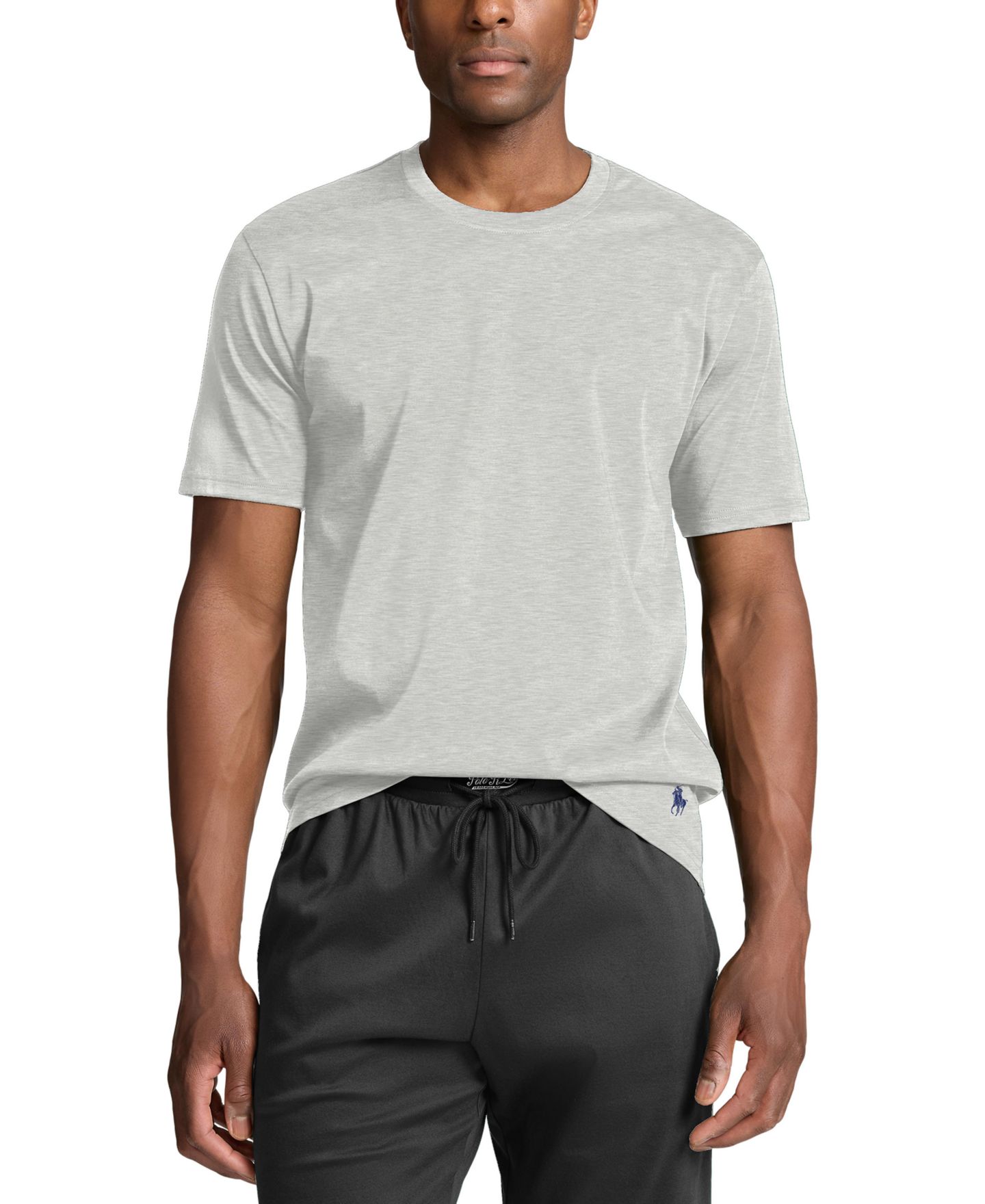 Мужская футболка Polo Ralph Lauren Cotton Sleep T-Shirt, цвет: Меланжевый — фото 1