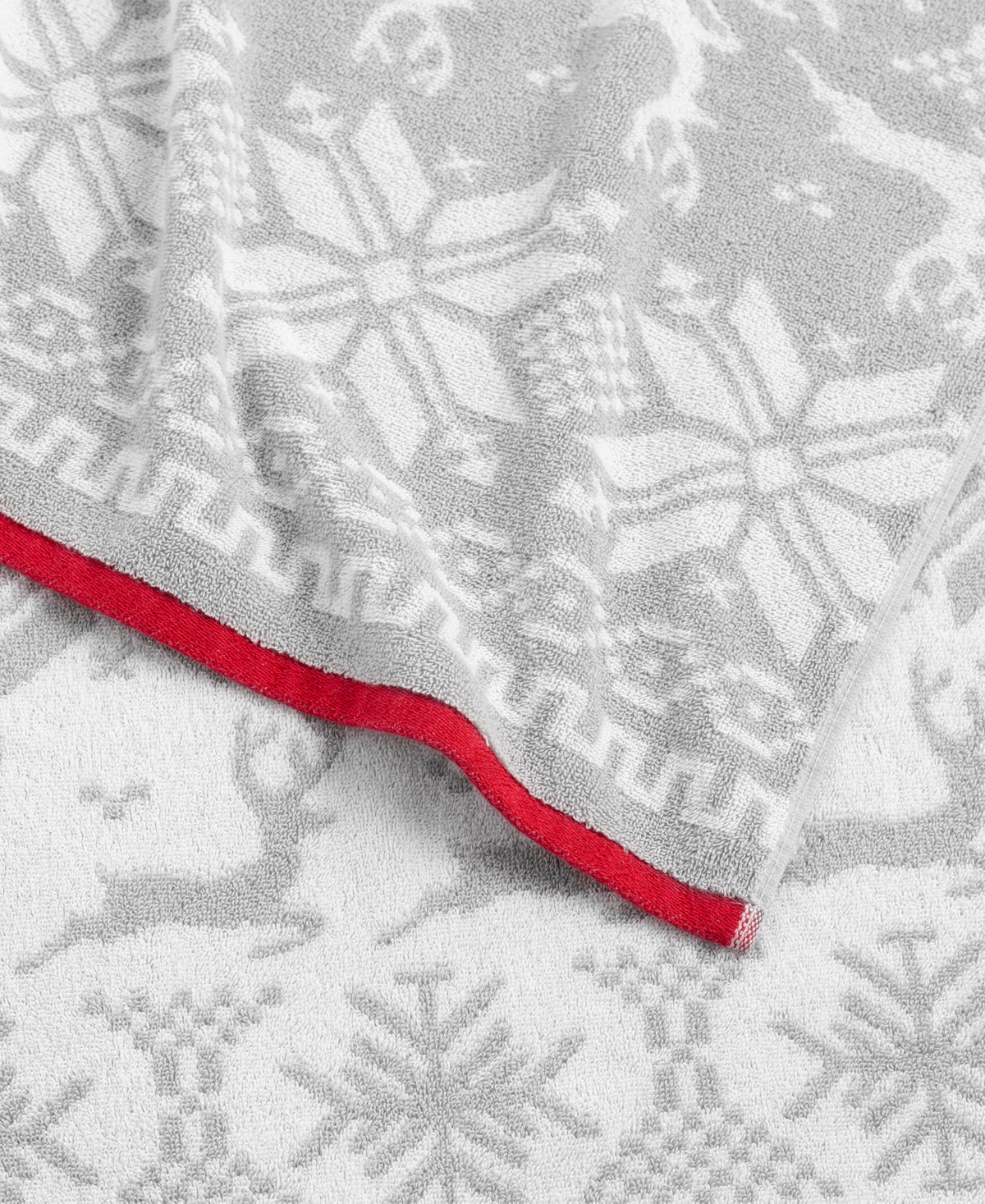 Martha Stewart Collection Jacquard Holiday Towels, Set of 2, Exclusively at Macy's