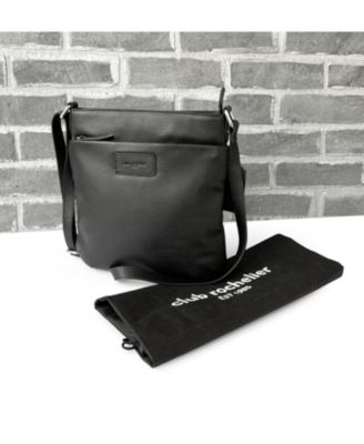 Ladies Leather Top Zipper Crossbody Bag