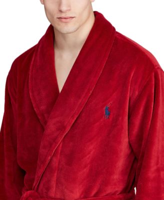 Polo Ralph Lauren Men's Microfiber Plush Robe - Macy's