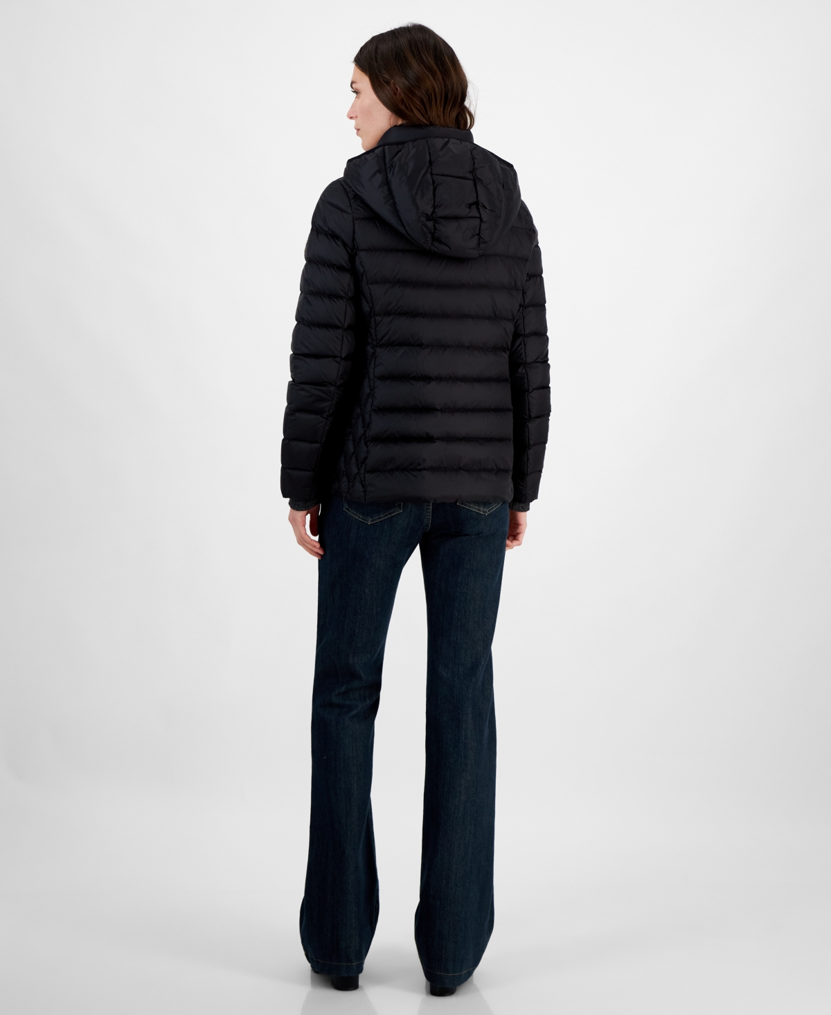 Michael Michael Kors Petite Hooded Packable Down Puffer Coat, Created for Macy's