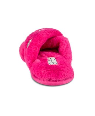 Women's Embellished Cross Band Slide Slippers