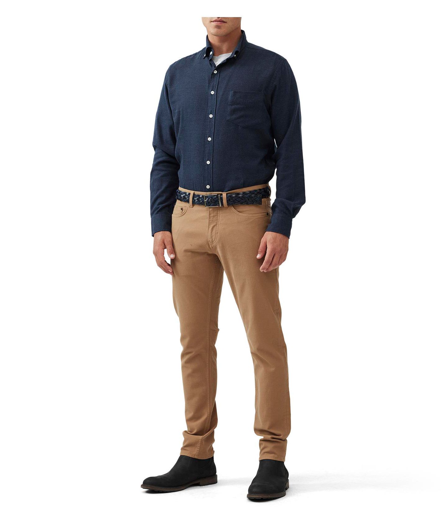 Мужские джинсы Rodd & Gunn Motion 2 Cotton, цвет: Верблюжий — фото 4