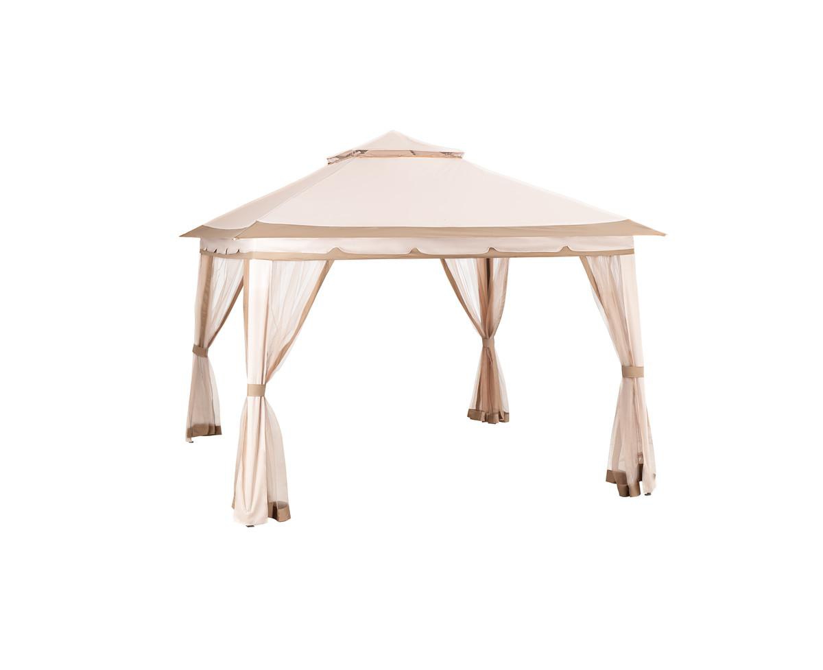 Pamapic 11 ft. x 11 ft.Outdoor Pop Up Gazebo - Beige