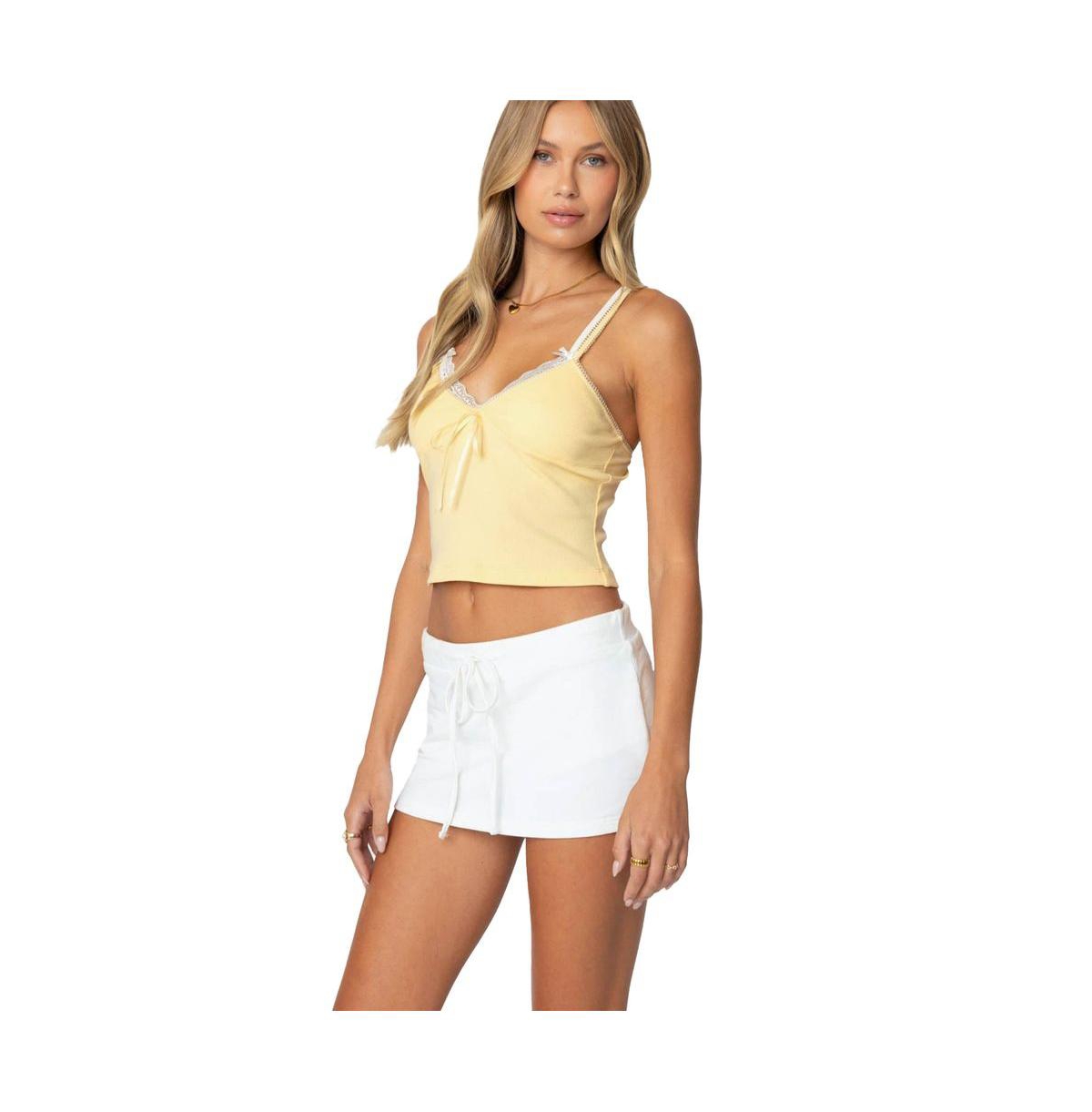 Edikted Women's Lacey Layered Tank Top