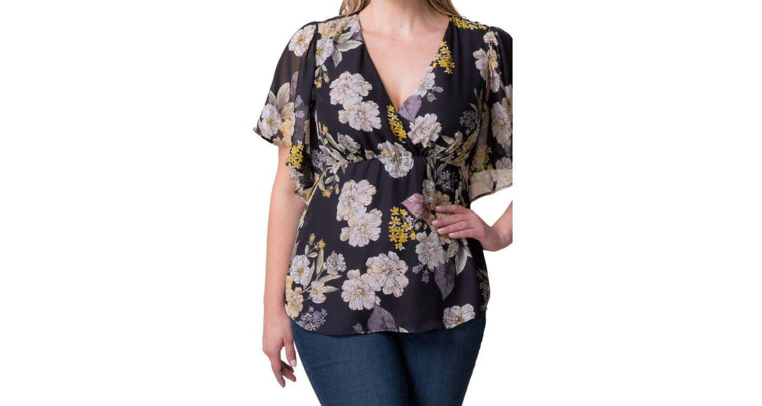 Plus Size Seaside Serenade Peplum Top