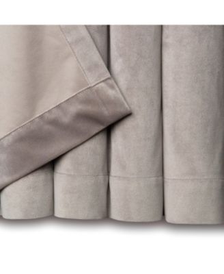 Premium Taupe Velvet Curtains Panel Set 2 -Piece - Grommet Partial Blackout Curtains Room Darkening Curtains Drapes for Living Room Bedroom - Window Treatment - 63 Inch Length -Taupe