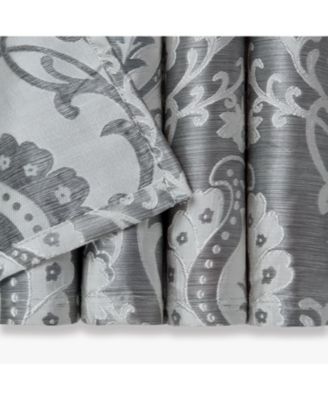 Premium Damask Pattern Luxury Beige Curtains - 84 Inch Panels with Grommets - for Living Room Windows Bedroom Kitchen Dining - Elegant Jacquard Classy Design - Room Darkening 2 Panel Set