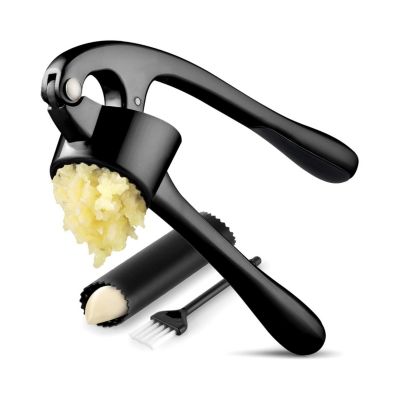 Large Premium Garlic Press Set - Bigger Bowl for Bigger Garlic