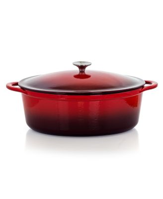 7-Quart Enameled Cast Iron Oval Casserole