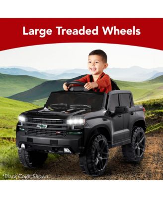 12V 2.5 MPH Licensed Chevrolet Silverado Ride On Truck Car Toy w/ Parent Remote Control